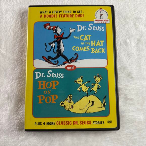 Dr. Seuss Double Feature DVD Cat in the Hat Comes Back & Hop on Pop Kids - Picture 1 of 4